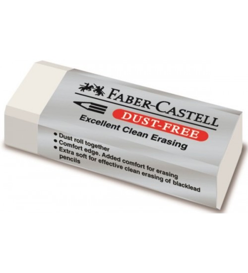 Γόμα Faber Castell  Dust Free Λευκή Mεγάλη